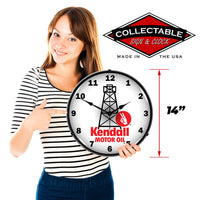 Kendall Motor Oil 14" LED Wall Clock