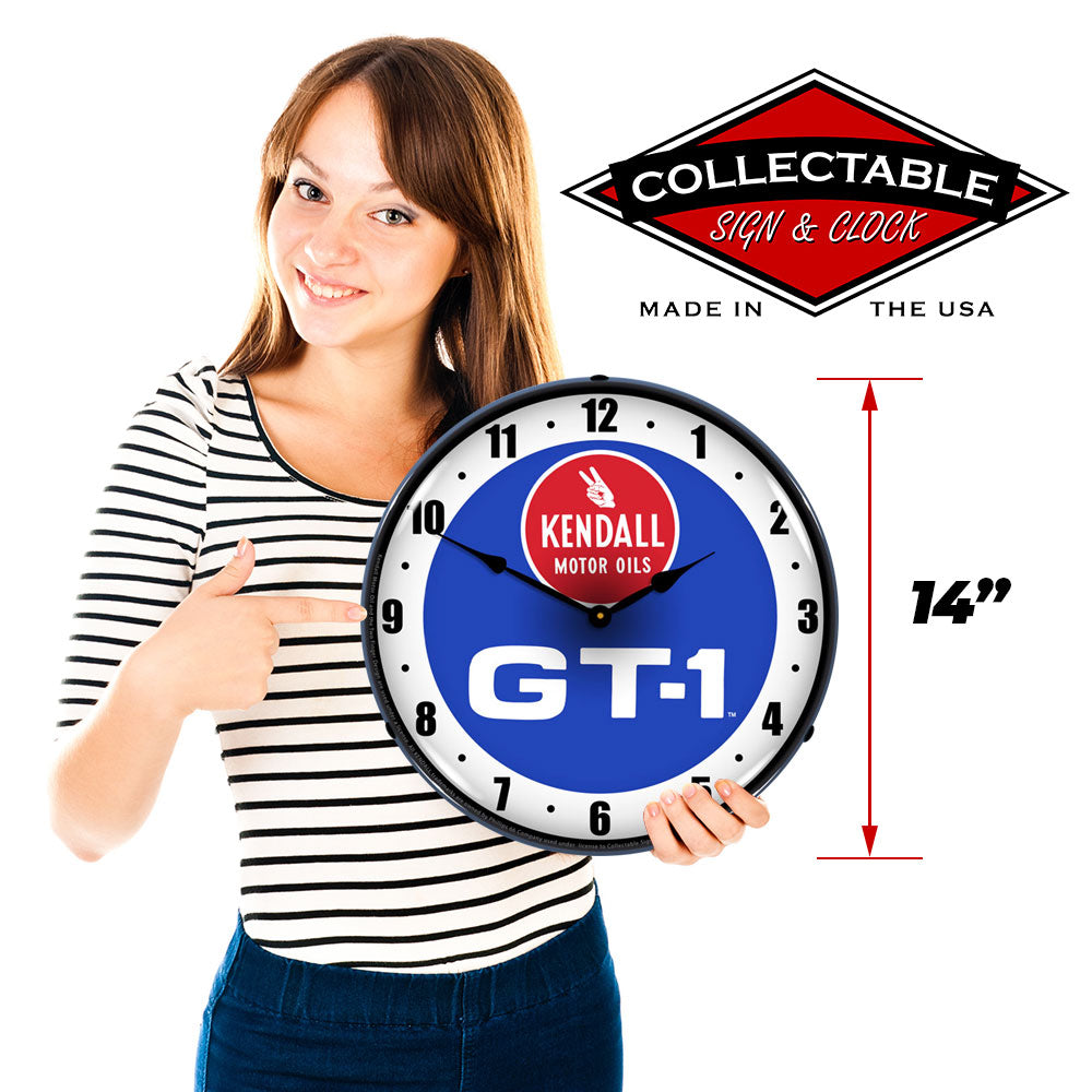 Kendall GT-1 Motor Oils 14" LED Wall Clock