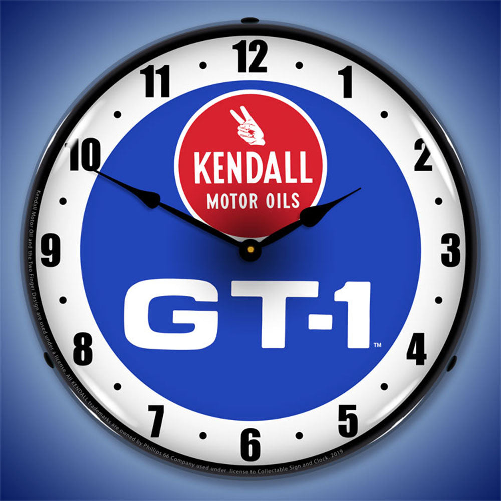 Kendall GT-1 Motor Oils 14" LED Wall Clock