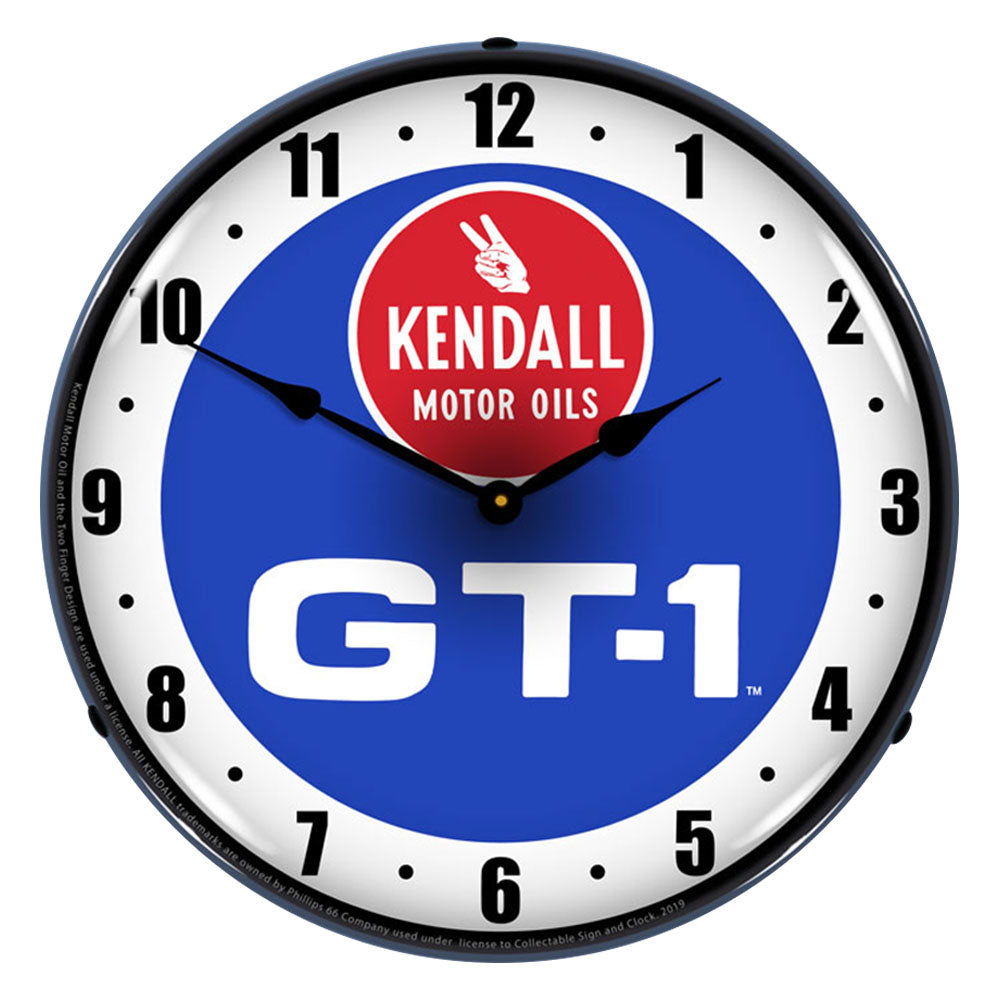Kendall GT-1 Motor Oils 14" LED Wall Clock