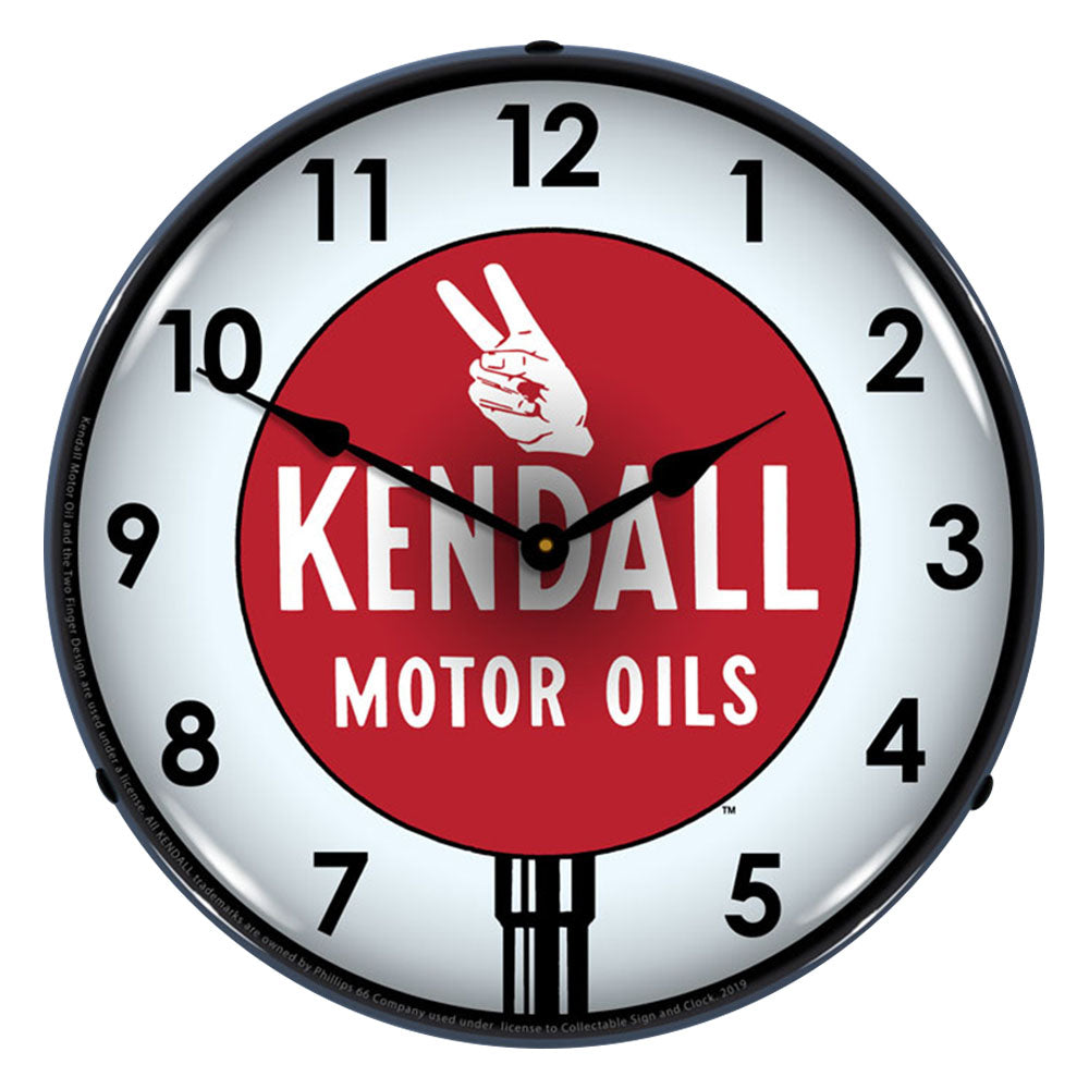 Kendal Motor Oils 14" LED Wall Clock