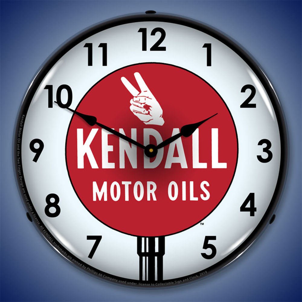 Kendal Motor Oils 14" LED Wall Clock
