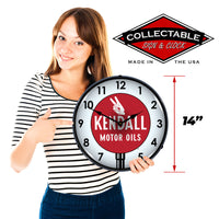 Kendal Motor Oils 14" LED Wall Clock