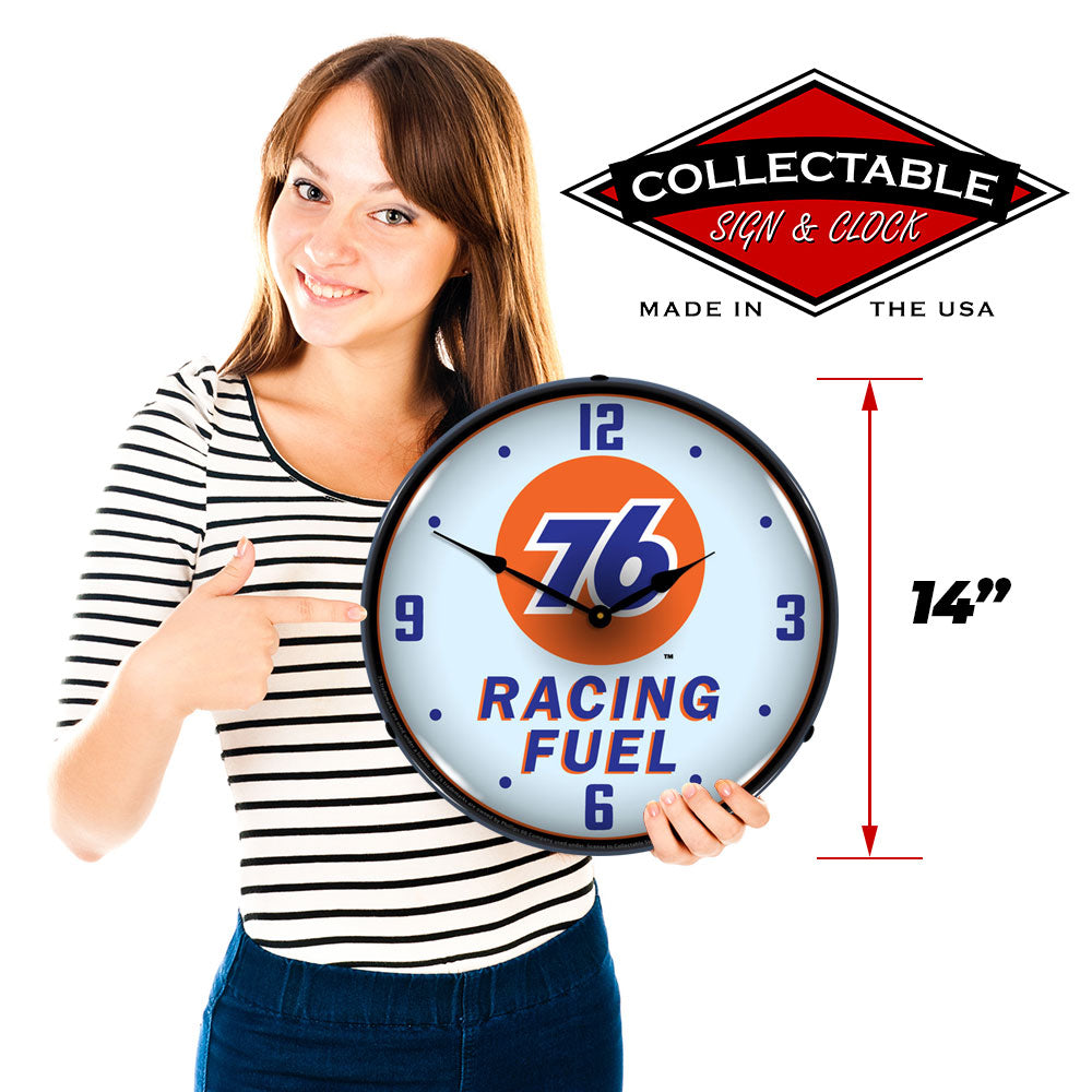 Union 76 Racing Fuel 14" LED Wall Clock