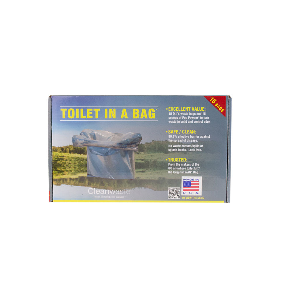 MayDay Cleanwaste Toilet in a Bag Portable Sanitary Waste Management System