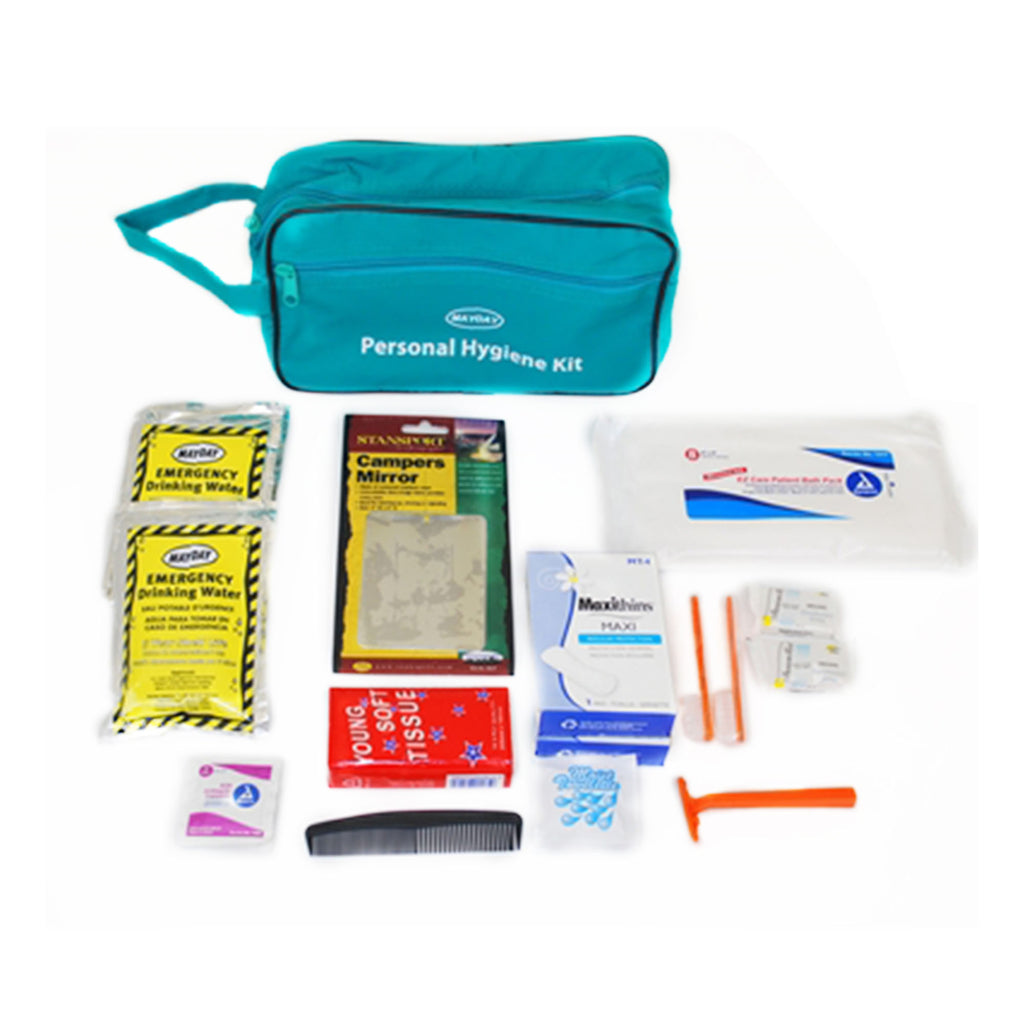 MayDay Deluxe Personal Hygiene Kit (3-Pack) - Comprehensive Emergency Sanitation Solution