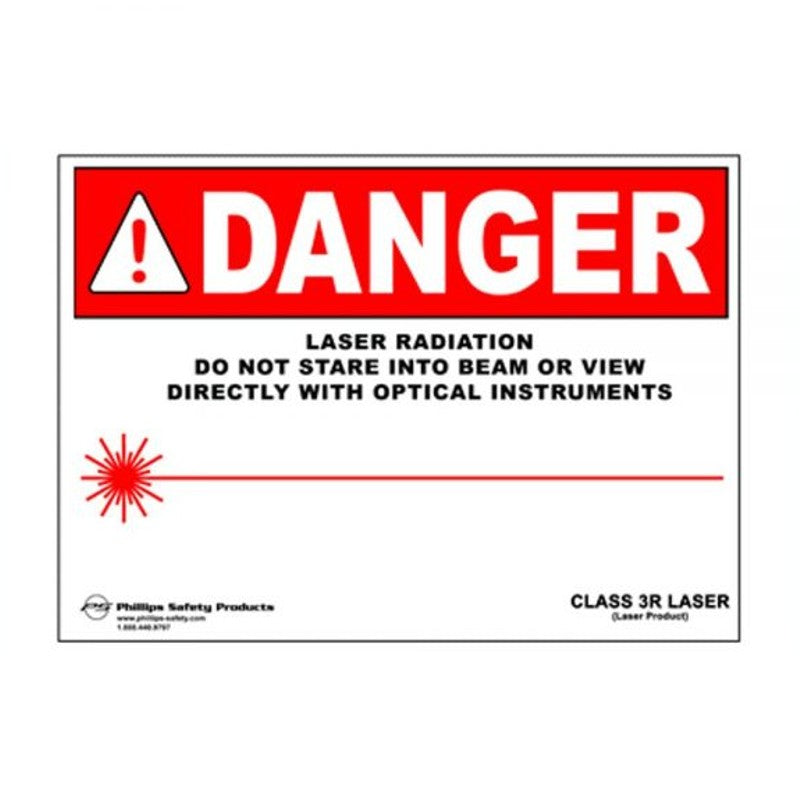 Phillips Safety Class 4 Magnetic Laser Radiation Warning Sign #33