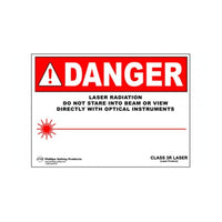 Phillips Safety Class 3A Magnetic Laser Radiation Warning Sign #34