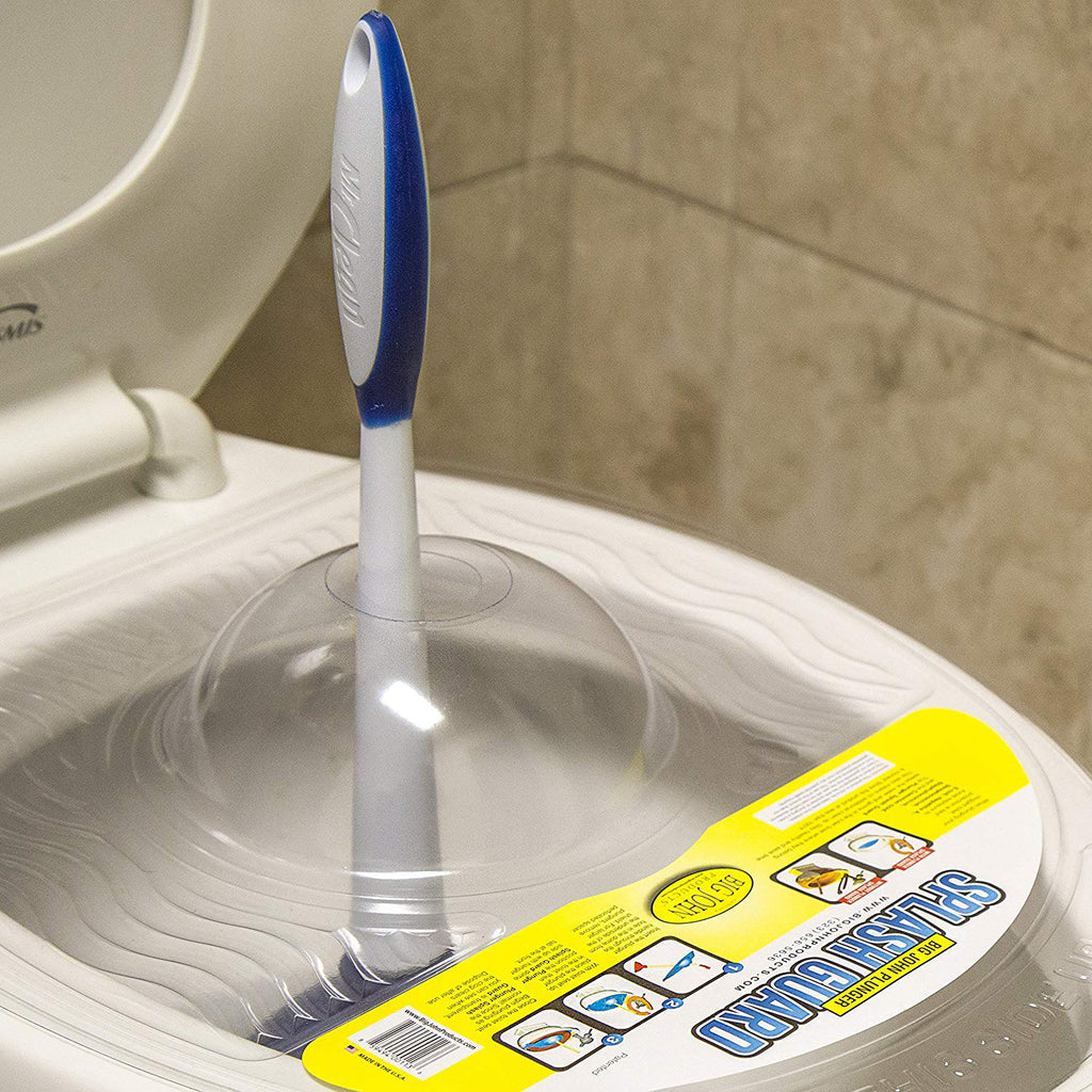 Big John Plunger Splash Guard – Sanitary Spill and Splash Control Accessory (3-Pack)