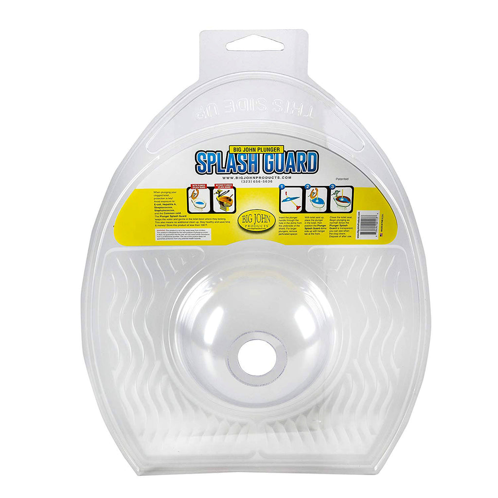 Big John Plunger Splash Guard – Sanitary Spill and Splash Control Accessory (3-Pack)
