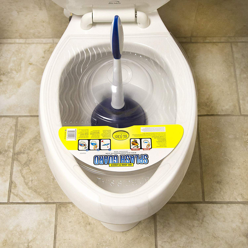 Big John Plunger Splash Guard – Sanitary Spill and Splash Control Accessory (3-Pack)
