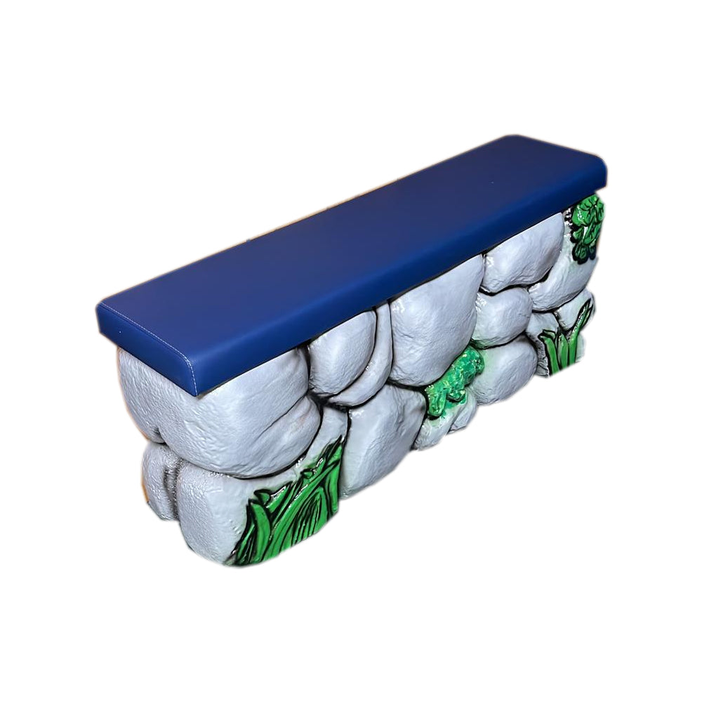 Pedia Pals Waiting Room Stone Bench Chair
