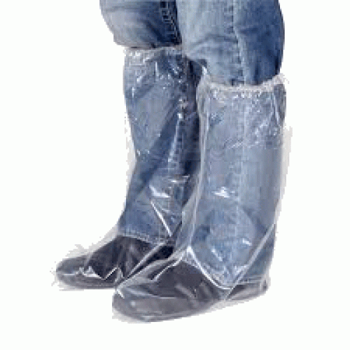 Jorgensen Labs J0100B Disposable Plastic Boots 50-Pack