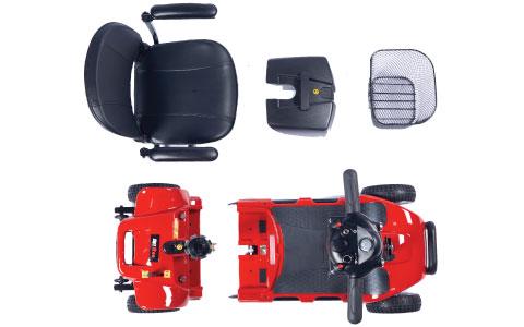 Zip'r Roo 4-Wheel Mobility Scooter – Compact Stability for Professional Environments