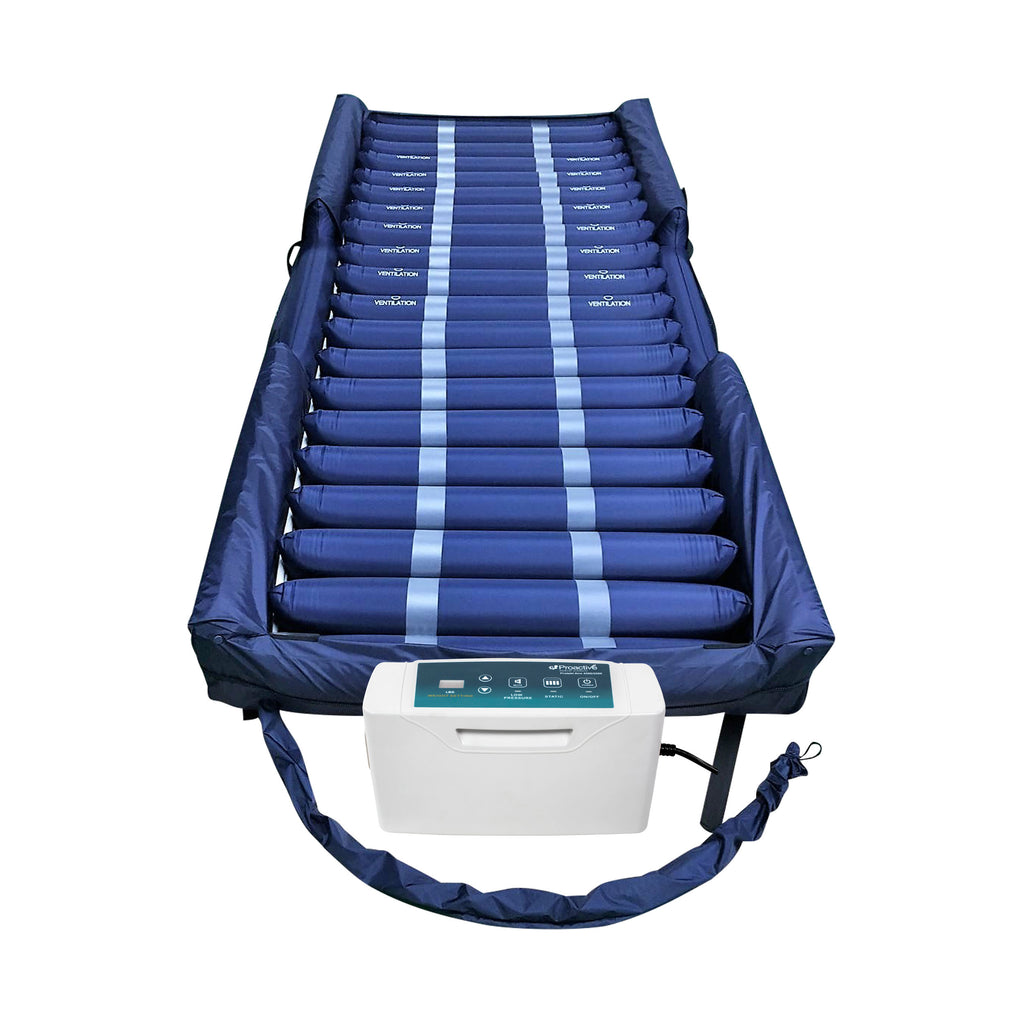 Proactive Medical Protekt® Aire Low Air Loss and Alternating Pressure Mattress System – Fall-Prevention Air Bolster & Power Failure Protection Platform