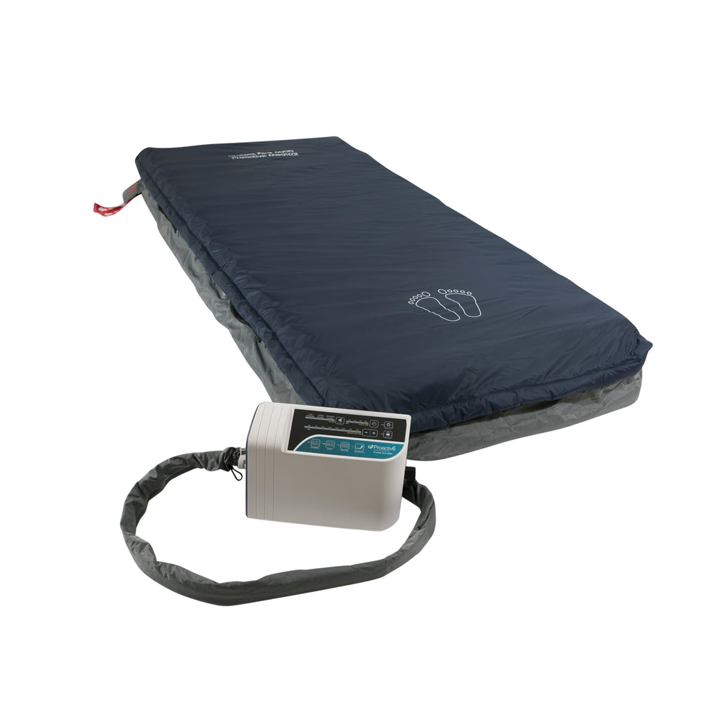 Proactive Protekt Aire 6000 Low Air Loss Mattress System | Alternating Pressure with Digital Pump and Cell-on-Cell Support Base