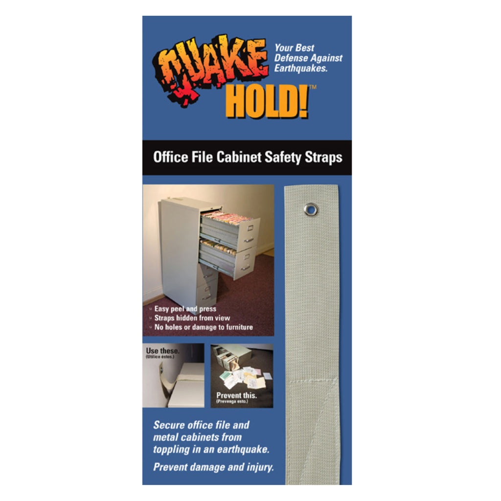 MayDay QuakeHOLD! Office File Cabinet Strap Seismic Safety Restraint