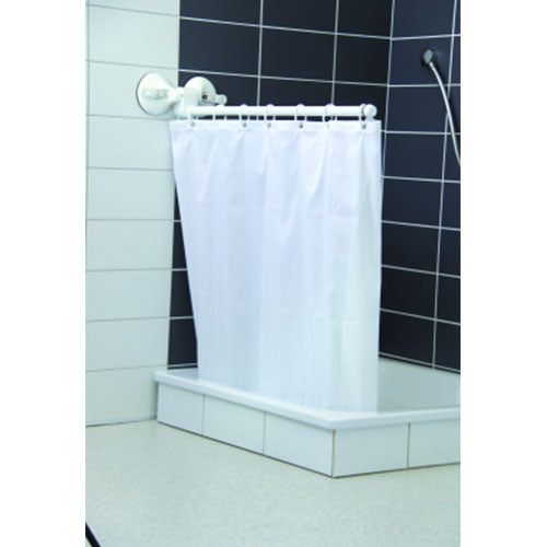 Mobeli Shower Curtain Jointed Arm Only with Suction Mount or Curtain Only