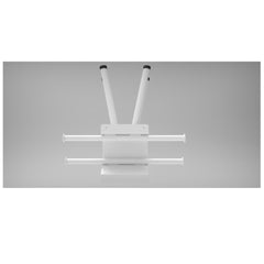 Phillips Safety Wall Mounted Steel Multi Apron and Glove Rack, with Two Bars and Four Glove Holders