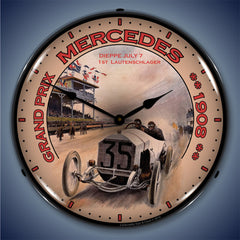 1908 Mercedes Grand Prix 14" LED Wall Clock