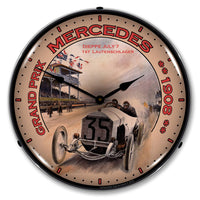 1908 Mercedes Grand Prix 14" LED Wall Clock