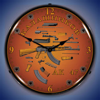 Avtomat Kalashnikov, AK 47 14" LED Wall Clock