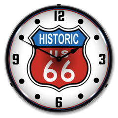 Historic US Route 66 14" LED Wall Clock