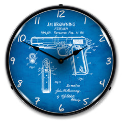 Colt 1911 Patent 14" LED Wall Clock