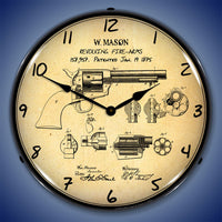 Colt Peace Maker Patent 14" LED Wall Clock