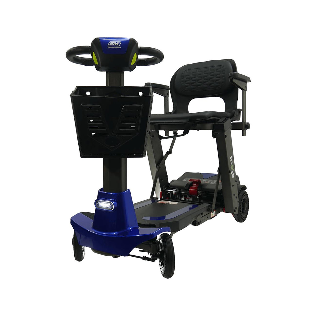 Enhance Mobility Mojo Auto-Fold Scooter – Lightweight Magnesium Frame for Stress-Free Travel