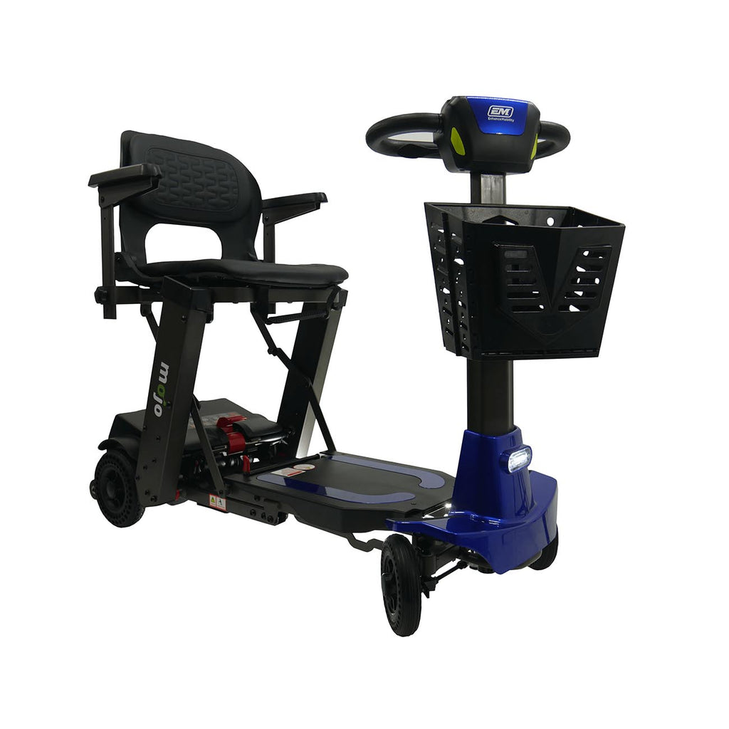 Enhance Mobility Mojo Auto-Fold Scooter – Lightweight Magnesium Frame for Stress-Free Travel