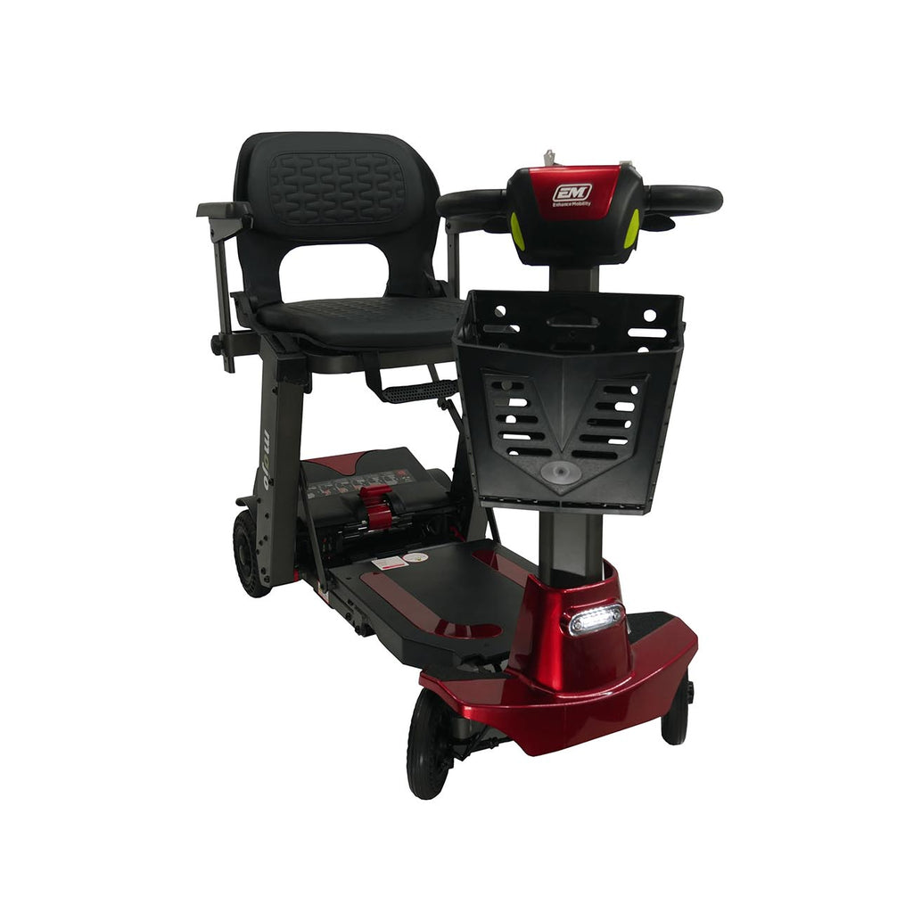 Enhance Mobility Mojo Auto-Fold Scooter – Lightweight Magnesium Frame for Stress-Free Travel