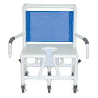 MJM Bariatric Shower Chair with Dual Drop Arms