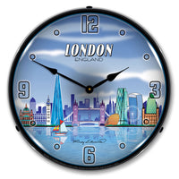 London Skyline 14" LED Wall Clock