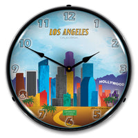 Los Angeles Skyline 14" LED Wall Clock