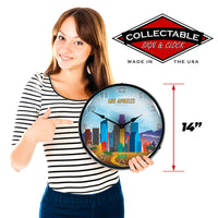 Los Angeles Skyline 14" LED Wall Clock