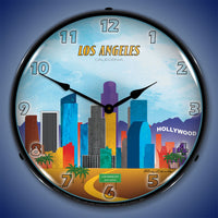 Los Angeles Skyline 14" LED Wall Clock