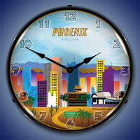 Phoenix Skyline 14" LED Wall Clock