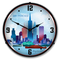 San Francisco Skyline 14" LED Wall Clock