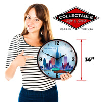 San Francisco Skyline 14" LED Wall Clock