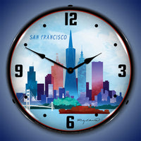 San Francisco Skyline 14" LED Wall Clock