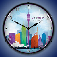 Sydney Skyline 14" LED Wall Clock