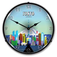 Tokyo Japan Skyline 14" LED Wall Clock