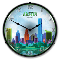 Austin Skyline 14" LED Wall Clock