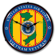Air Force Vietnam Veteran 14" LED Wall Clock