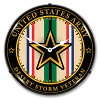 Army Veteran Operation Desert Storm 14" LED Wall Clock