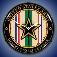 Army Veteran Operation Desert Storm 14" LED Wall Clock