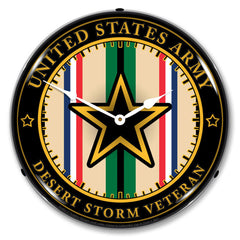 Army Veteran Operation Desert Storm 14" LED Wall Clock