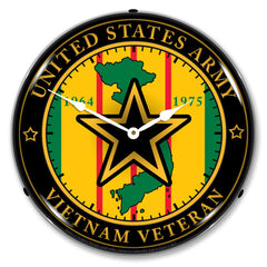 Army Vietnam Veteran 14" LED Wall Clock