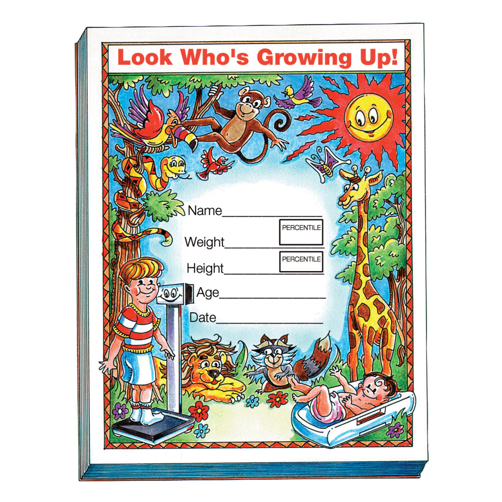 SECA 102 Growth Chart Recording Pads for Pediatric Vital Information
